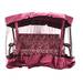 Тент с противомоскитной сеткой для садовых качелей Мадагаскар (бордо)